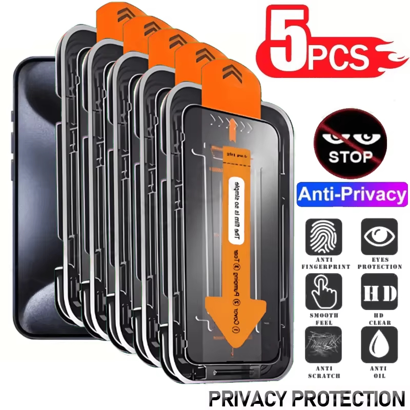 Vivo Y28 - 5PCS Dust Free Install Privacy Tempered