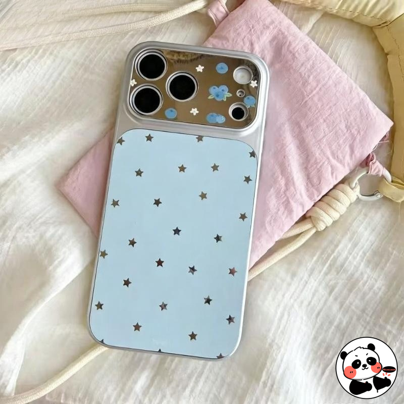 Realme Note 50 - Hollow Stars Mirror Phone Case For