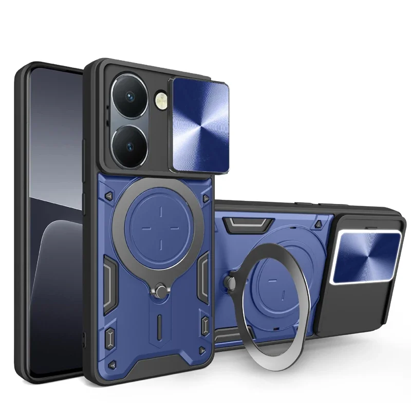 Vivo Y28 - Armor Slide Camera Protection Cases For
