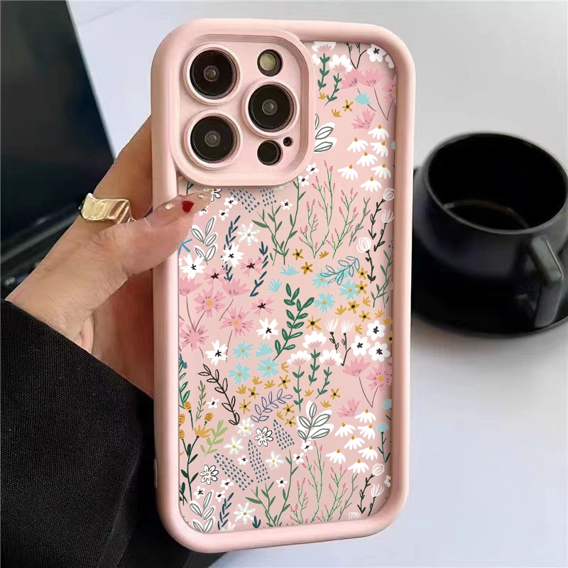 Xiaomi Redmi Note 13 - Pink High-bamboo Floral Pattern iPhone Case