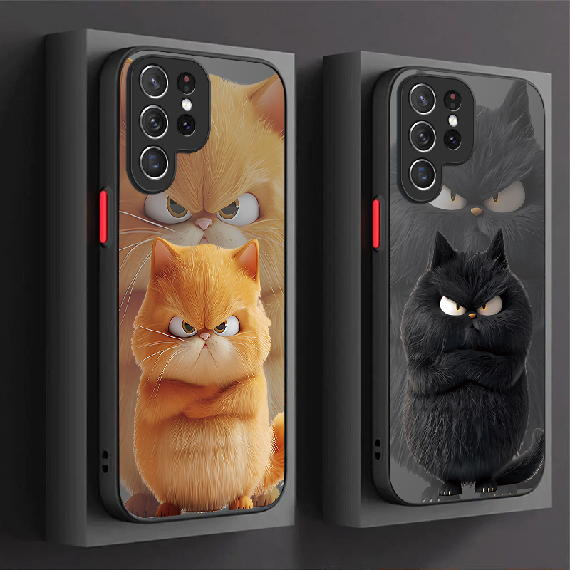 Samsung Galaxy A55 - Angry Cat Couple Style Case for