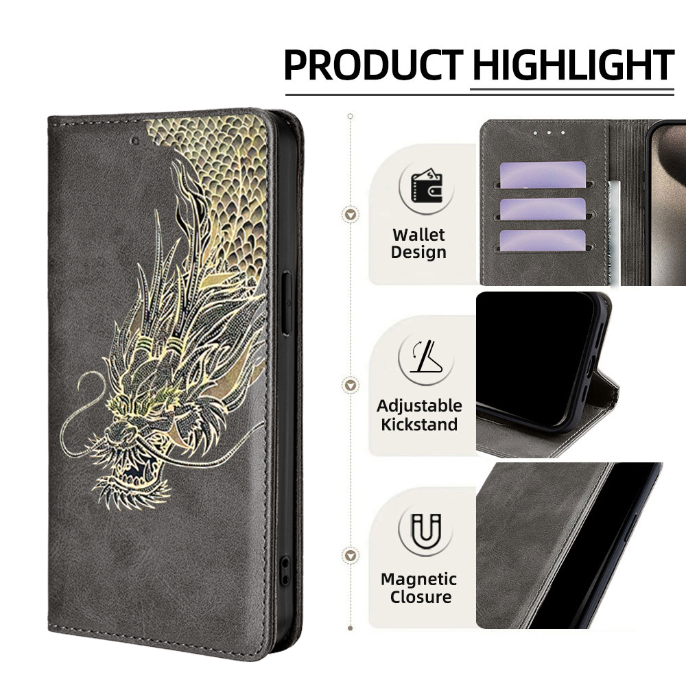 Magnetic Flip Card Stand Leath - Realme C67 recension och pris