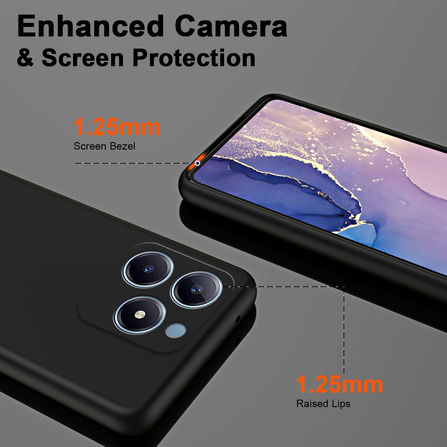 Flexible Liquid Silicone Case  - Realme Note 50 recension och pris