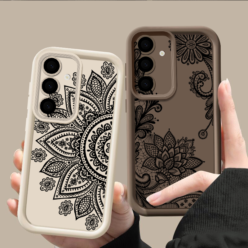Retro Flower Totem Pattern Cas - Samsung Galaxy A55 recension och pris
