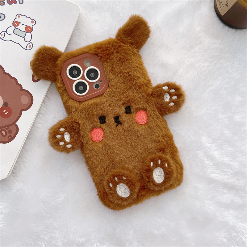Korean 3D Cartoon Bear Fluffy  - Apple Iphone 16 recension och pris
