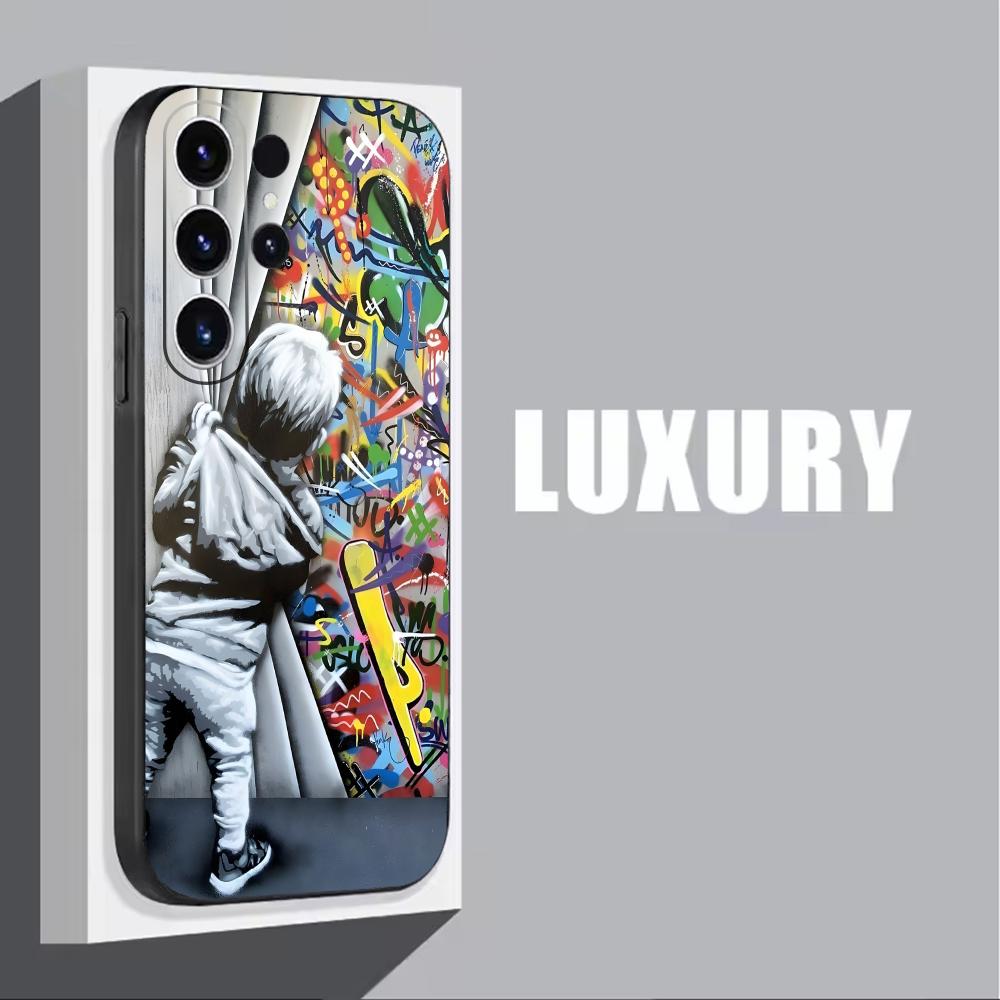Banksy Graffiti Art  Phone Cas - Samsung Galaxy S25 recension och pris