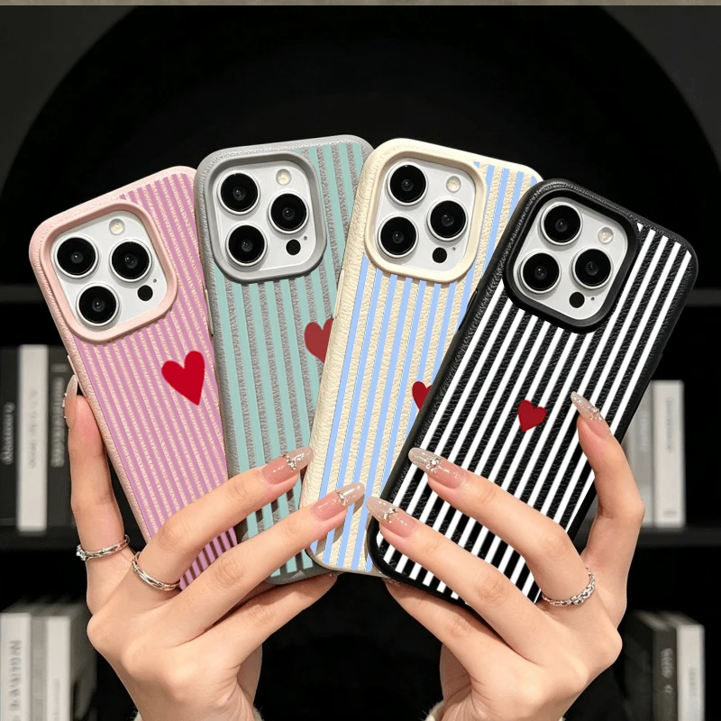Colorful Striped Heart Case Fo - Realme Note 50 recension och pris