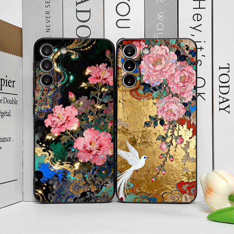 Retro Flower Hibiscus Golden I - Oppo Reno 12 recension och pris