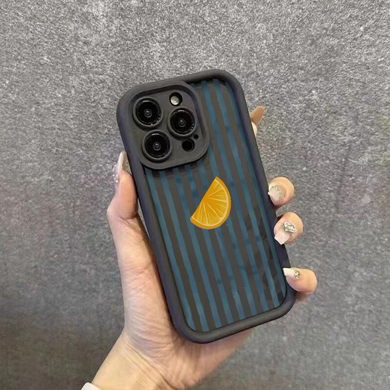 Striped Lemon Slice Pattern Ph - Apple Iphone 16 recension och pris