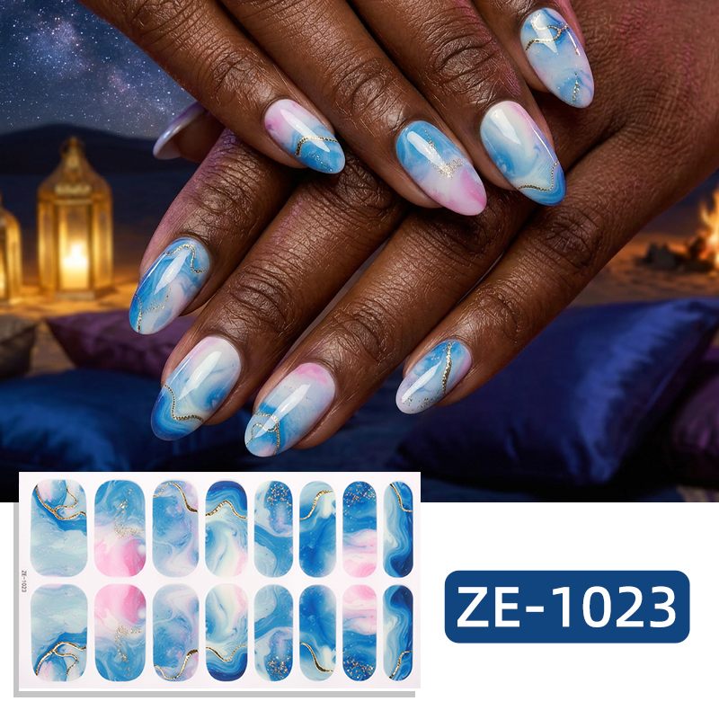 16Tips Glitter Marble Full Cov - Full Cover Adhesive recension och pris