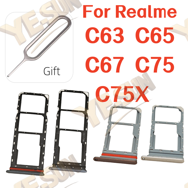 For Realme SIM Card Tray Realm - Realme C67 recension och pris