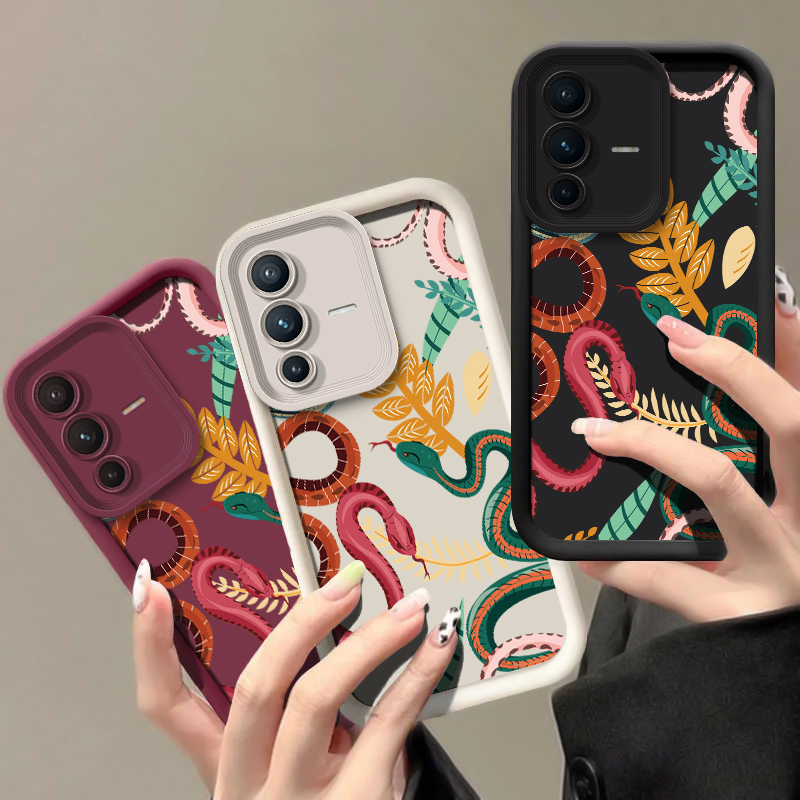 Luxury Snake Print Phone Case  - Vivo V40 recension och pris
