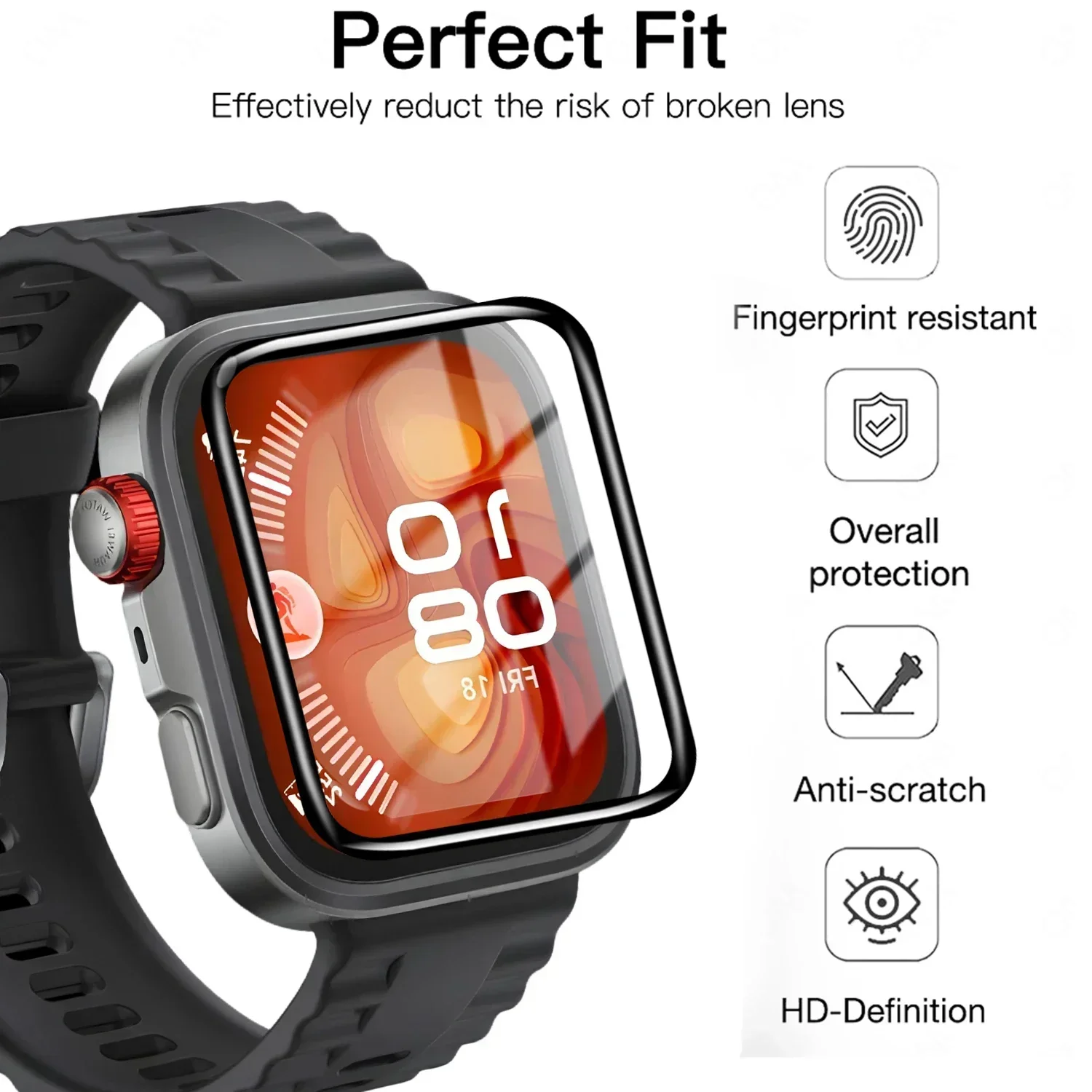 5 Pcs Tempered film For Huawei - Smartwatch Screen Film recension och pris